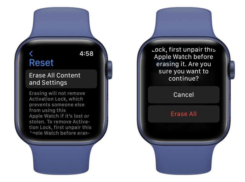 How to Reset iWatch