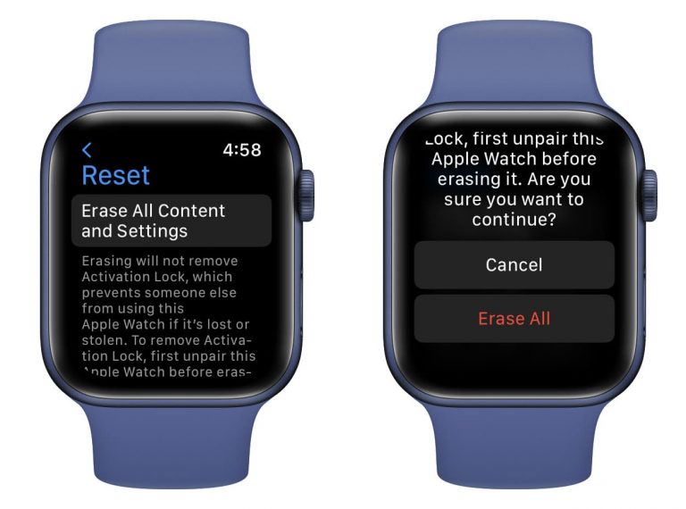 How to Reset iWatch